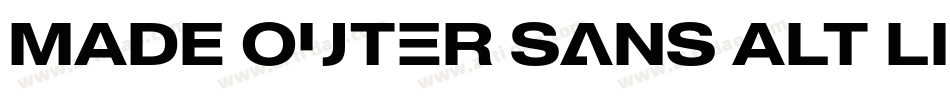 MADE Outer Sans Alt Light PERSONAL USE字体转换